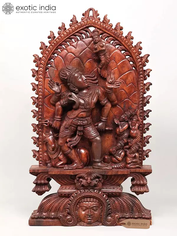 31" Ganga Avataran: Lord Shiva and The Descent of River Goddess Ganga | Exquisite Wooden Artwork