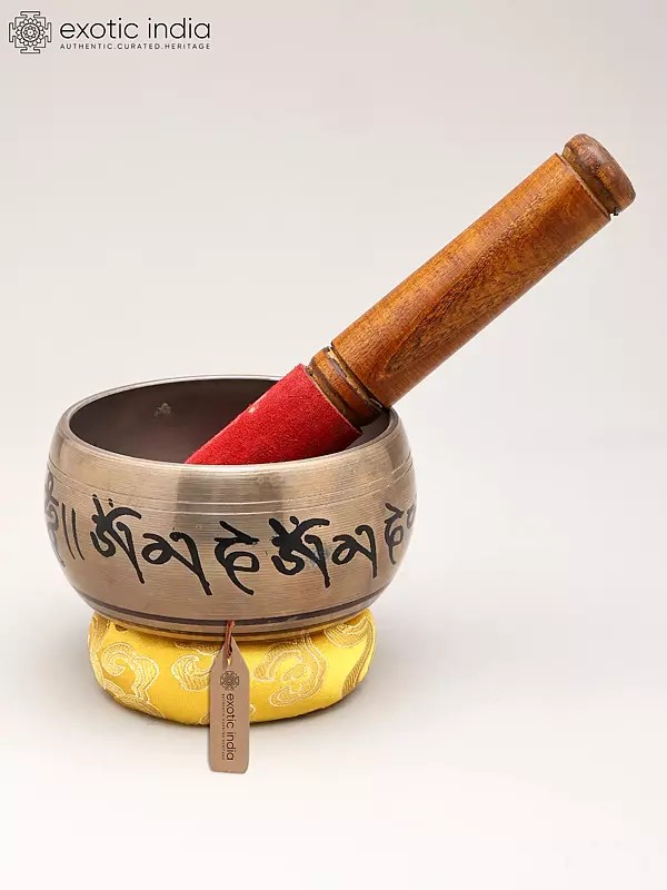 4" Handmade Tibetan Singing Bowl for Positive Energy, Relaxation & Chakra Balancing