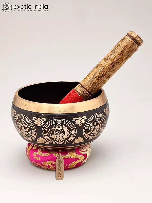 5" Tibetan Singing Bowl Set with Cushion & Wooden Striker