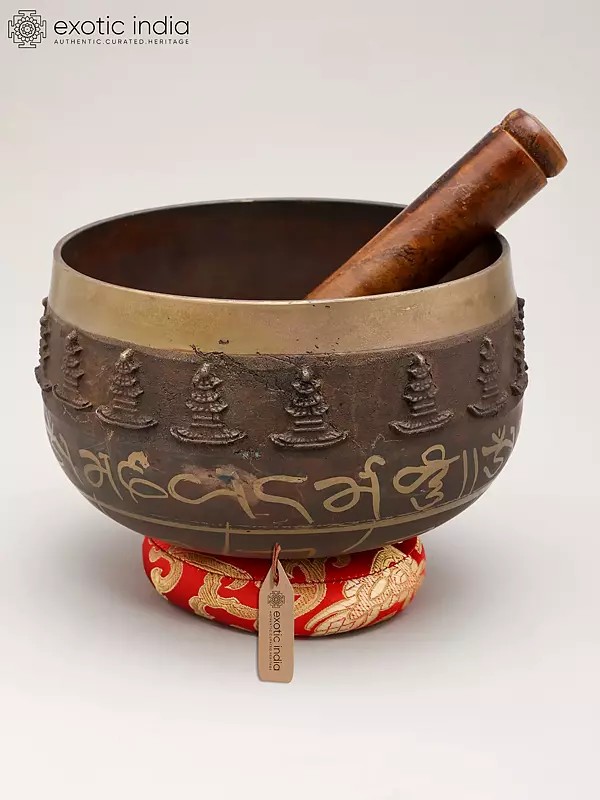 6" Tibetan Buddhist Singing Bowl Set for Meditation and Sound Healing