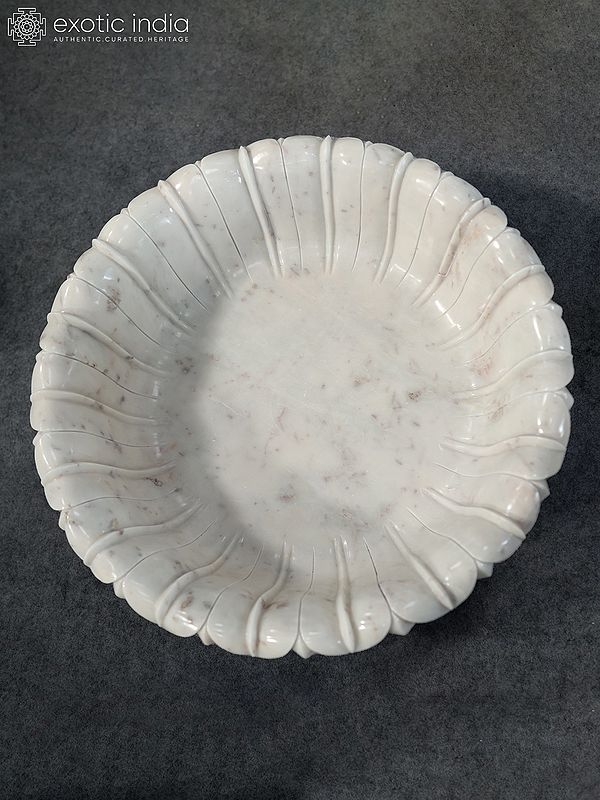 31" Decorative Urli | Home Decor Marble Sculpture | Exquisite Indian Art