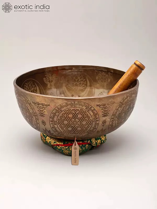10" Tibetan Singing Bowl Set for Meditation and Chakra Balancing