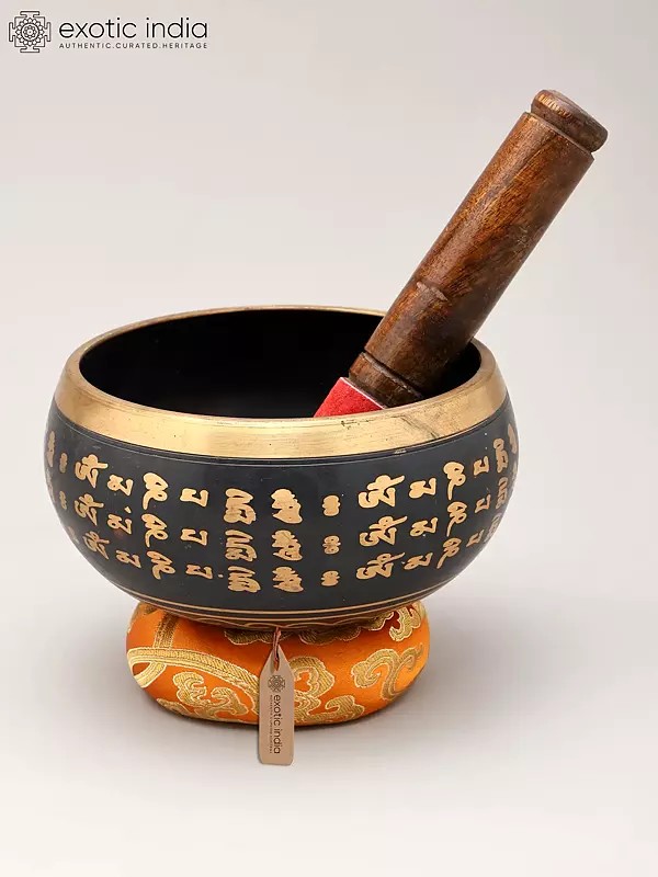 6" Himayalan Singing Bowl with Cushion and Wooden Mallet | Energy Balancing & Relaxation Tool