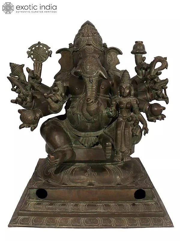 51" Large Shri Vallabh Ganapati | Bronze Sculpture