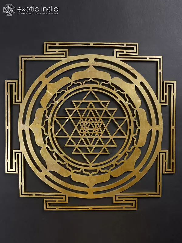 Shri Yantra Crafted from Brass