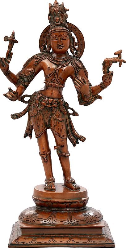 20" Lord Adinath, The Father Of Yoga In Brass | Handmade | Made In India