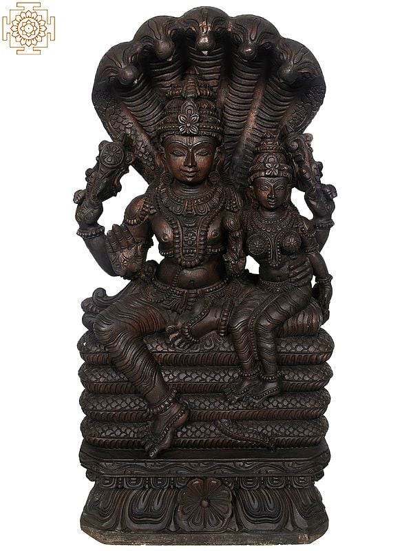 Lord Vishnu with Lakshmi Seated on Sheshanaga