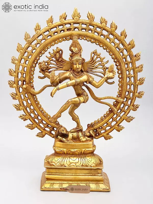 Brass Lord Shiva as Nataraja