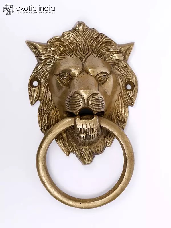 Brass Lion Door Knocker