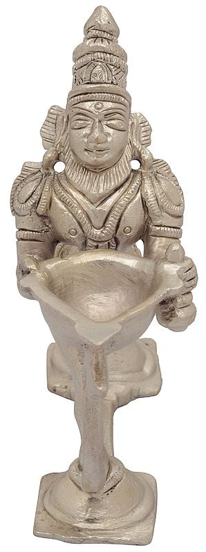 4" Hanuman Lamp for Shri Rama Puja in Brass | Handmade | Made In India