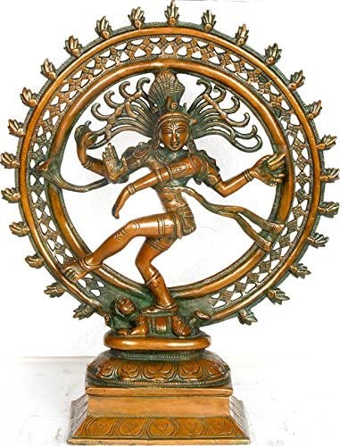 14" Nataraja Dancing on Apasmara (Obstacles) In Brass | Handmade | Made In India
