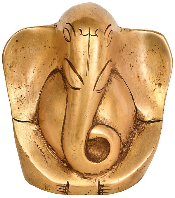 3" Lord Ganesha Idol in Brass | Table Decor | Handmade