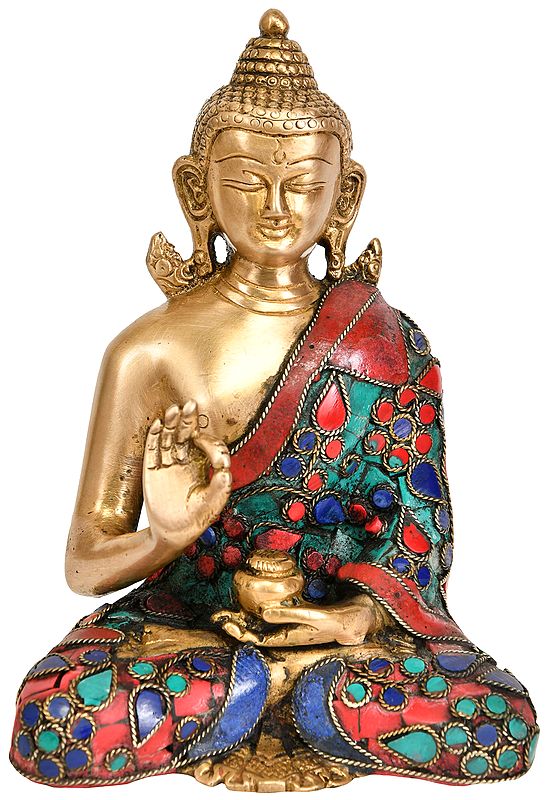 Tibetan Buddhist Deity Buddha in Preaching Gesture