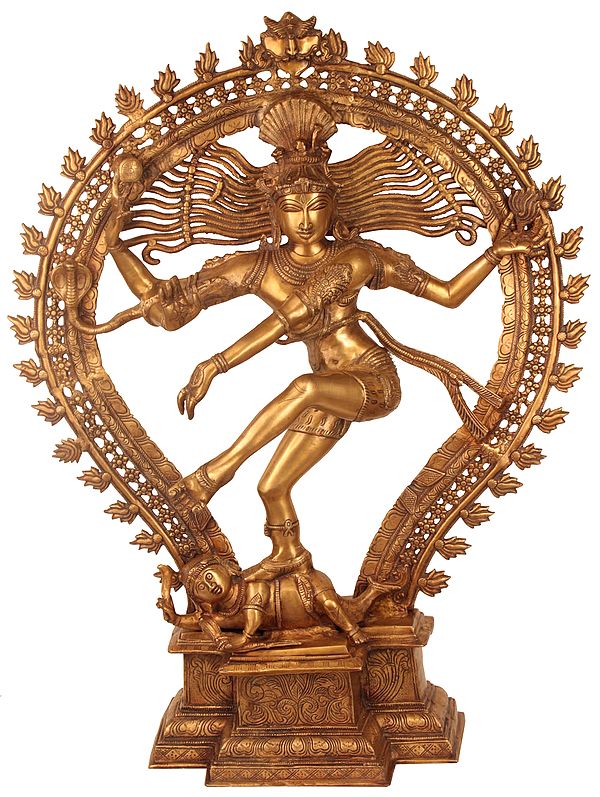 34" Large Size Nataraja In Brass | Handmade | Made In India