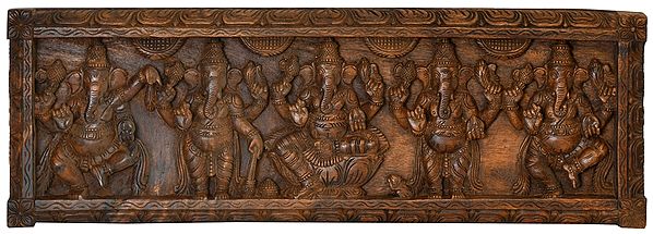 Pancha (Five) Ganesha Panel