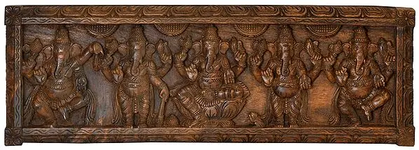 Pancha (Five) Ganesha Panel