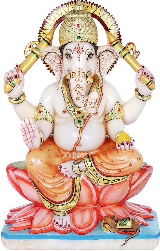 Kamalasana Lambodara Ganesha