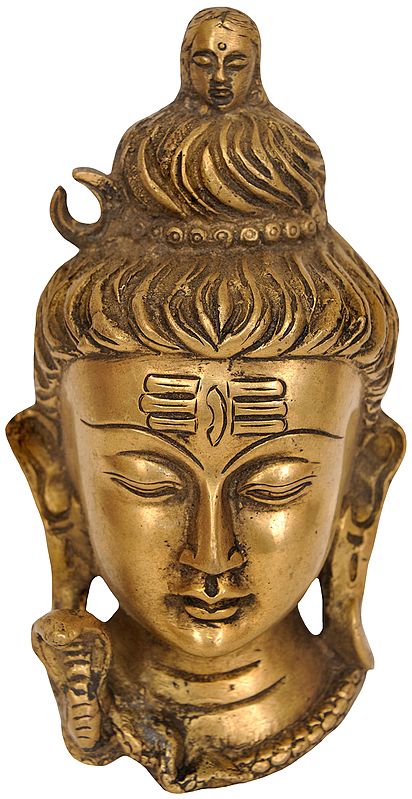 6" The Three Adventures of Lord Shiva In Brass | Handmade | Made In India