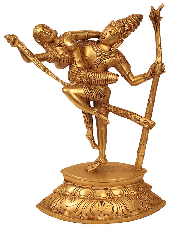13" Uma sahita Shiva in Ecstatic Dance In Brass | Handmade | Made In India