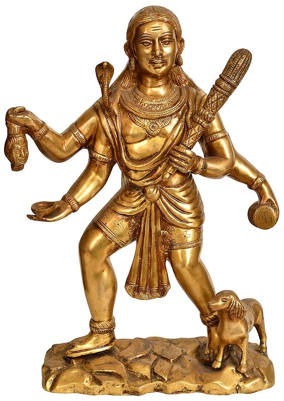 15" Batuk Bhairava In Brass | Handmade | Made In India