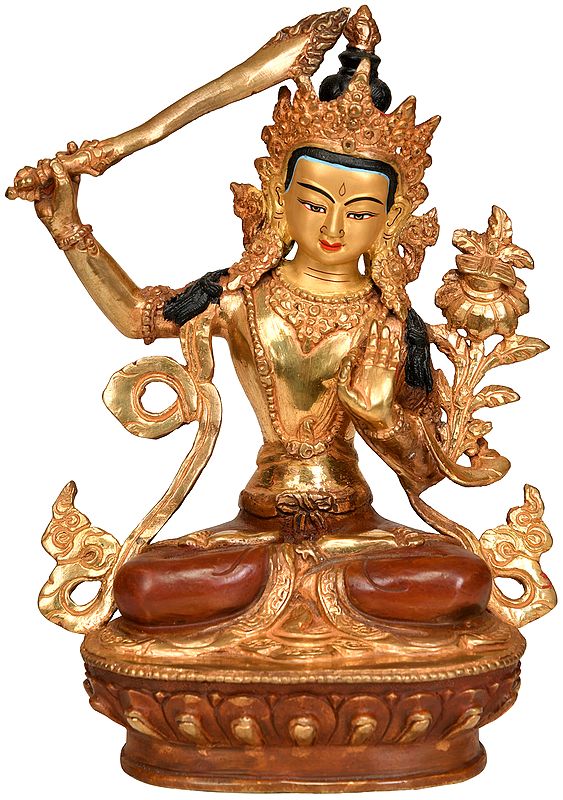 Tibetan Buddhist Deity Manjushri - Bodhisattva of Transcendent Wisdom