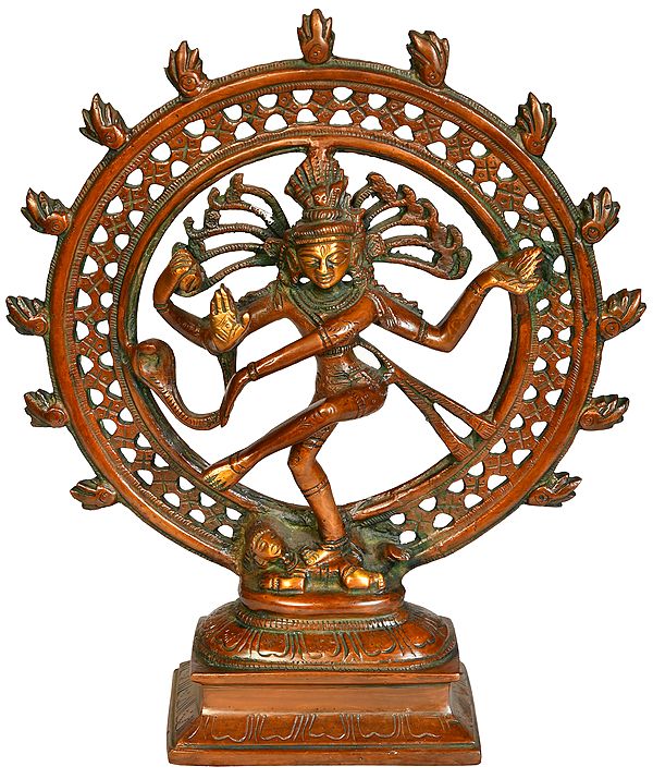 9" Nataraja In Brass | Handmade | Made In India