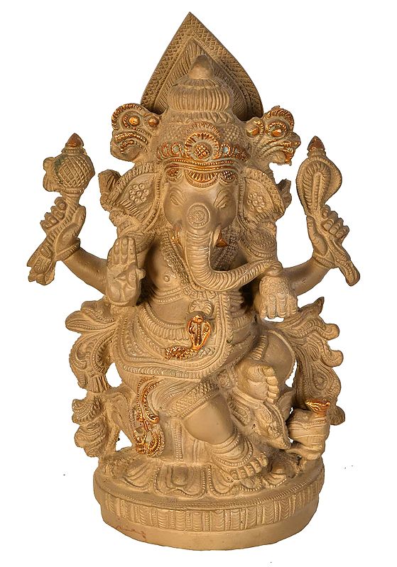 9" Bhagawan Ganesha In Brass | Handmade | Made In India