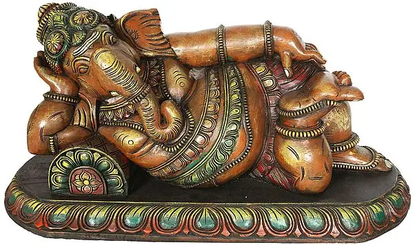His Majesty Lord Ganesha at Leisure - Large Size