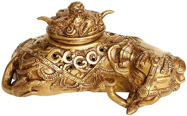 Tibetan Buddhist Elephant Incense Burner