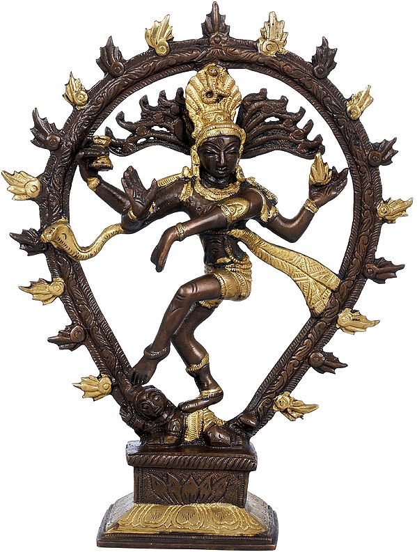 9" Nataraja Brass Sculpture | Handmade | Made in India