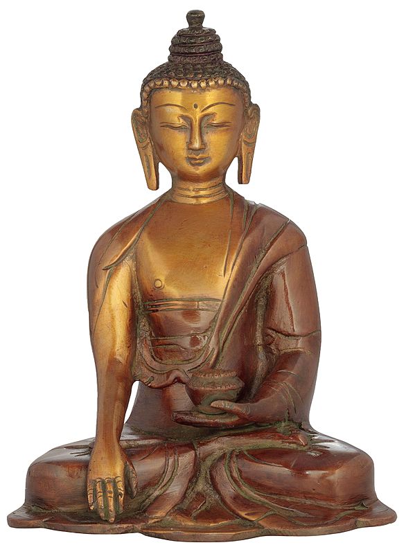 6" The Union of Samsara and Nirvana | Handmade Tibetan Buddhist Brass Statue