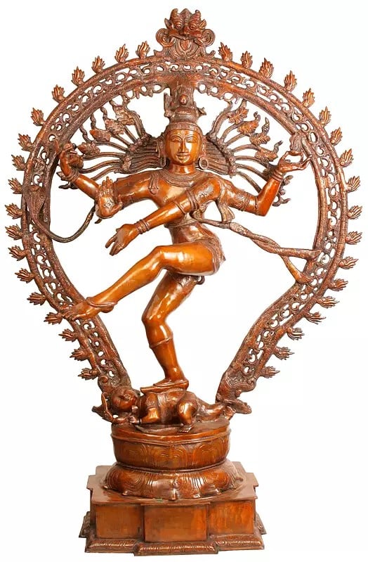 54" Large Nataraja In Brass | Handmade | Made In India