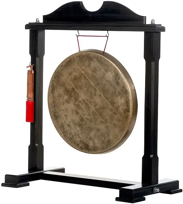 Large Tibetan Buddhist Monastery Gong