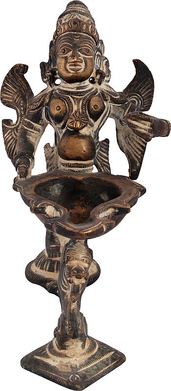 5" Garuda Lamp in Brass | Handmade | Made in India