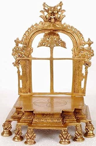 12" Kirtimukha Throne in Brass | Handmade | Made in India