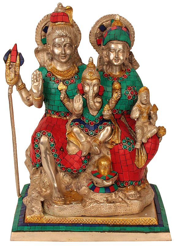 12" Shiva Parivar In Brass | Handmade | Made In India