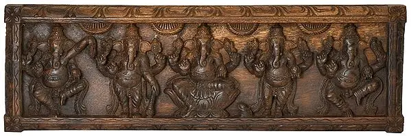 Pancha Ganesha Panel