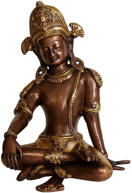 10" Bhagawan Indra In Brass | Handmade | Made In India