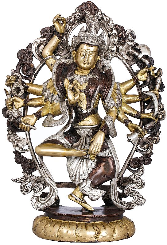 12" Shiva's Tandava in Brass | Handmade | Made In India