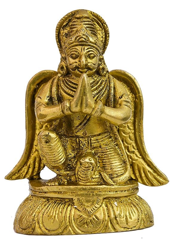 3" Garuda In Brass | Handmade | Made In India