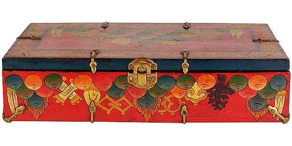 Tibetan Buddhist Altar Box for Three Deities