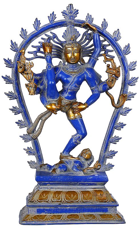 18" Urdhva Tandava | Dancing Shiva In Brass | Handmade | Made In India