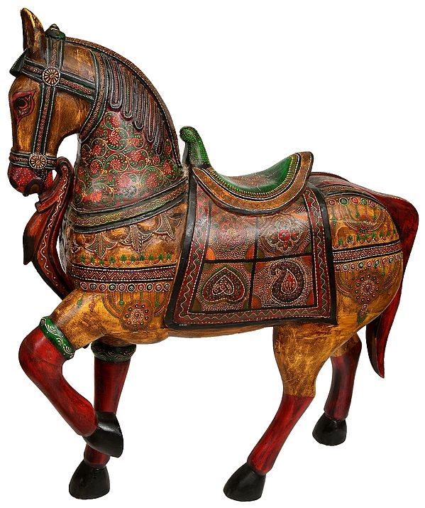 Large Size His Majesty, The Painted Wooden Horse
