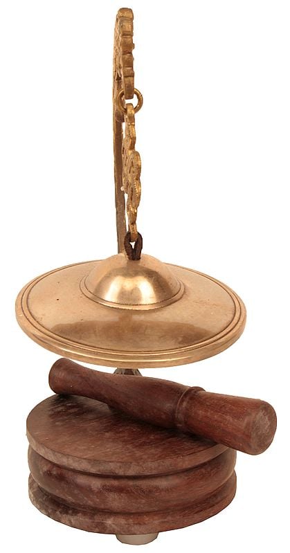 Tibetan Gong with Stand and Mallet (Musical Instrument)