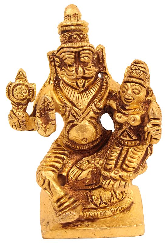 Narasimha with His Shakti (Small Statue)