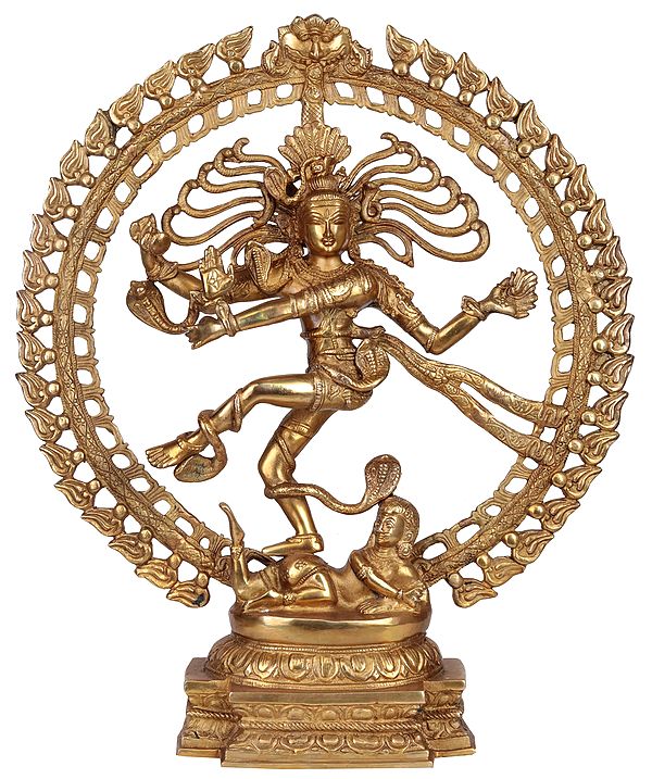 20" Lord Shiva as Nataraja in Brass | Handmade | Made In India