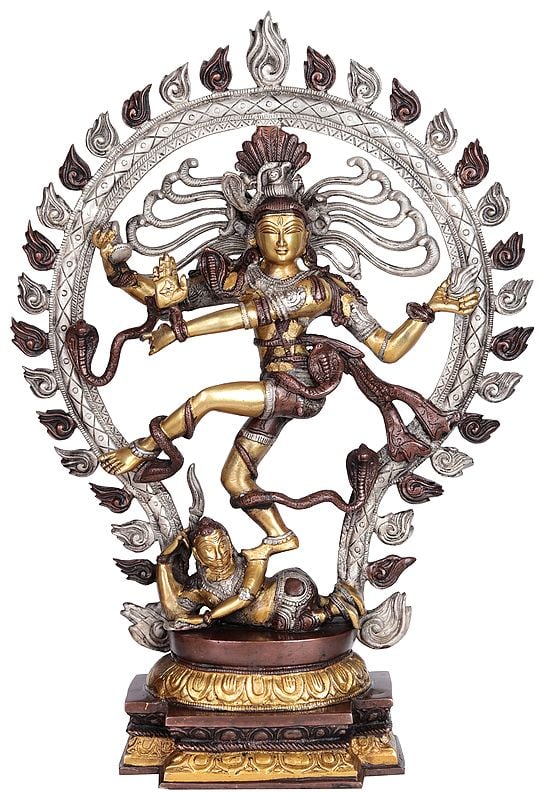 21" Large Size Nataraja (King of Dancers) In Brass | Handmade | Made In India