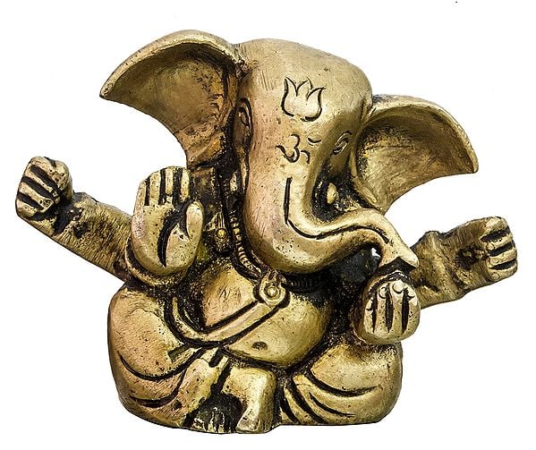Lord Ganesha with Large Ears (Small Sculpture)