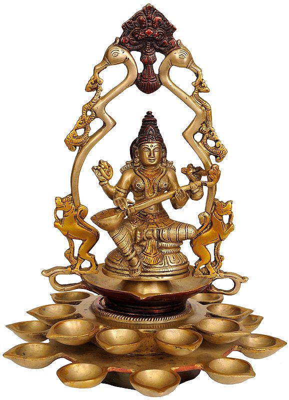 Goddess Saraswati Lamp