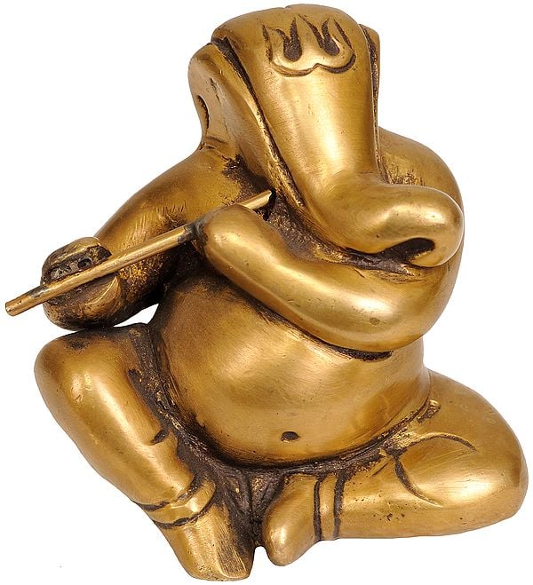 Modern Ganesha Playing on Flute